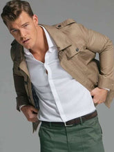 Alan Ritchson Brown Cotton Jacket