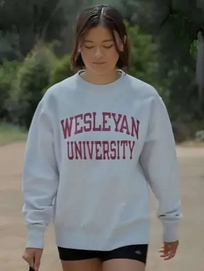 Alice Shrinking Wesleyan University Sweatshirt