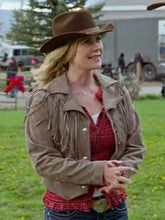 Finding Mr. Christmas 2025 Alison Sweeney Fringe Jacket