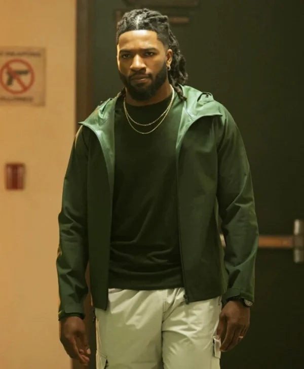 All American Green Printed Bomber Jacket
