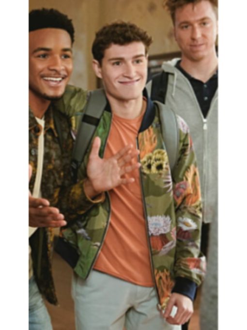 All American S7 Green Printed Bomber Jacket