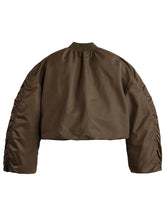 Women's Casual MA-1 Jacket in Brown