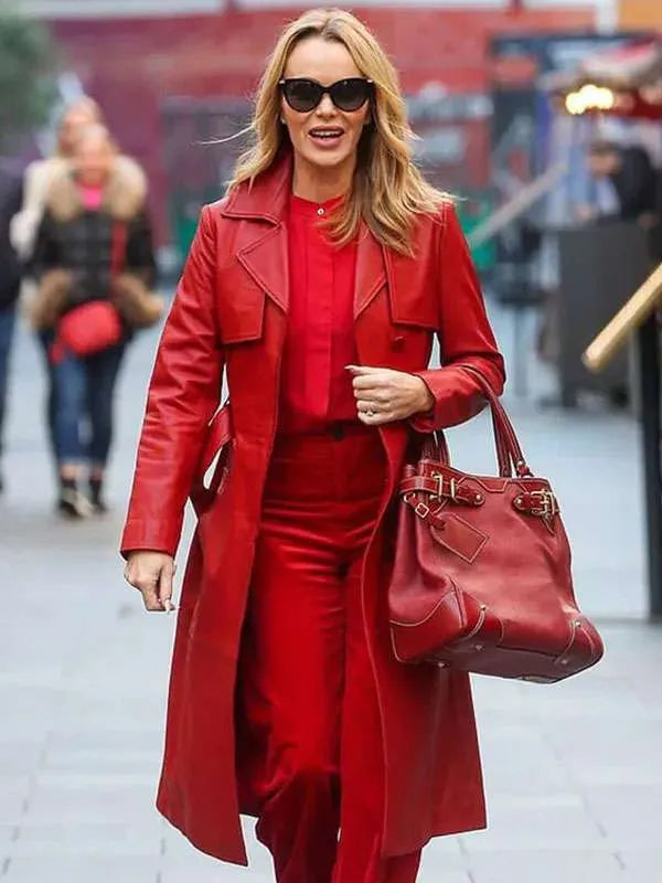 Amanda Holden Red Coat - Edison Women Coat