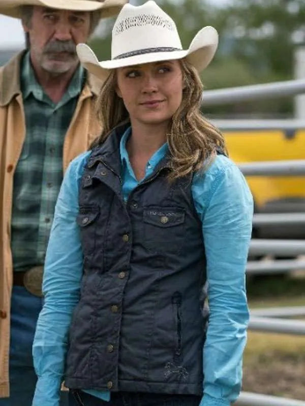 Amber Marshall Heartland S10 Blue Vest