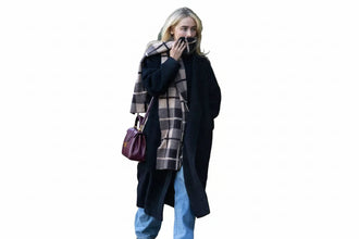 Sabrina Carpenter Black Wool Coat