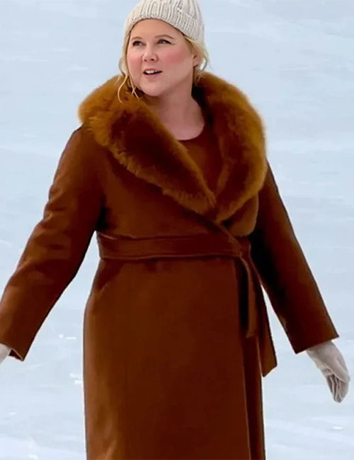 Amy Schumer Kinda Pregnant Shearling Coat