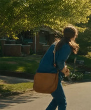Anne Hathaway The End of Oak Street 2026 Dark Blue Denim Jacket