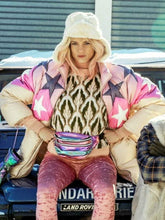Noémie Schmidt 2024 padded jacket with star design and zipper closure
