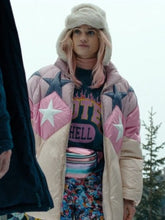 Noémie Schmidt Anthracite 2024 Star Pattern Puffer Jacket front view
