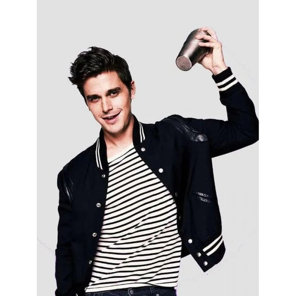 Antoni Porowski Queer Eye Black Bomber Jacket