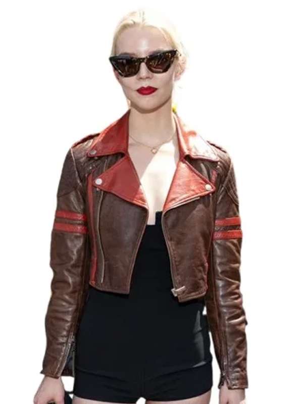 Anya Taylor Joy Grand Prix 2024 Leather Jacket