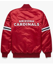 Arizona Cardinals Red Vintage Bomber Jacket