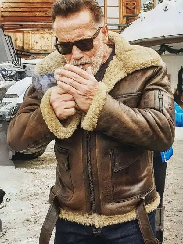 Arnold B3 Brown Leather Aviator Jacket