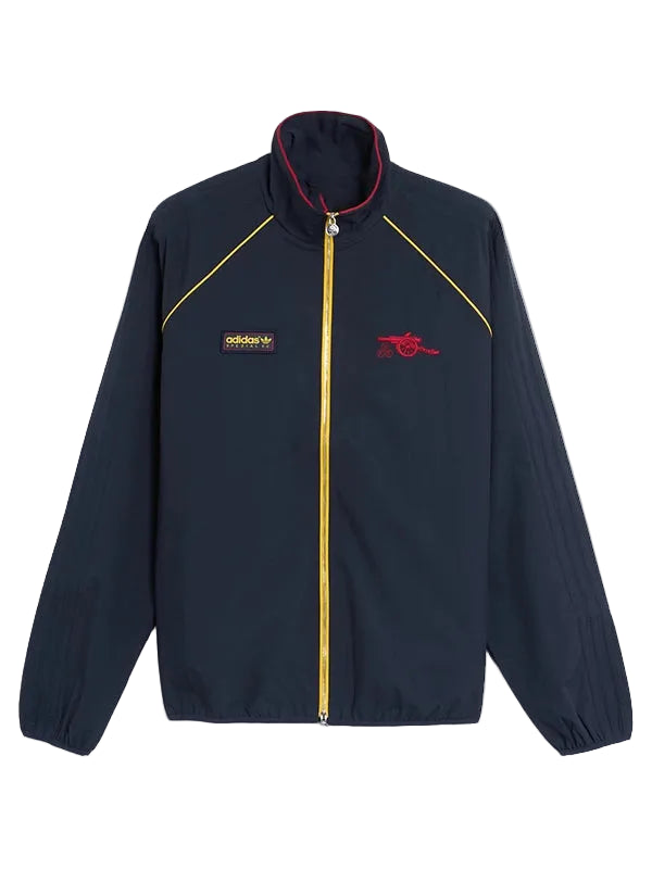 Navy blue Arsenal football track jacket front view