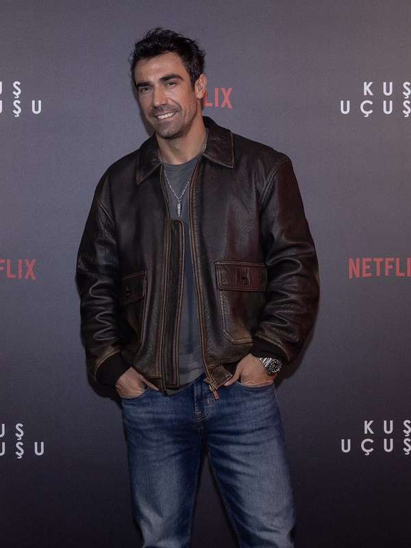 Ibrahim Celikkol As the Crow Flies Brown Leather Jacket