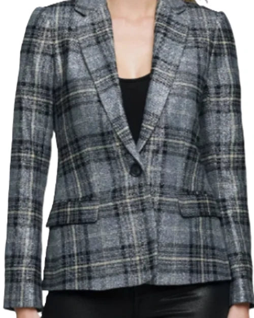 Ava Vitali Days Of Our Lives Plaid Blazer