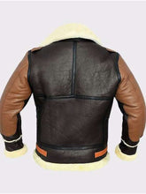 Men Aviator Shearling Sheepskin Leather Jacket