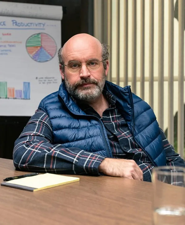 Bad Thoughts S01 Tom Segura Blue Puffer Vest