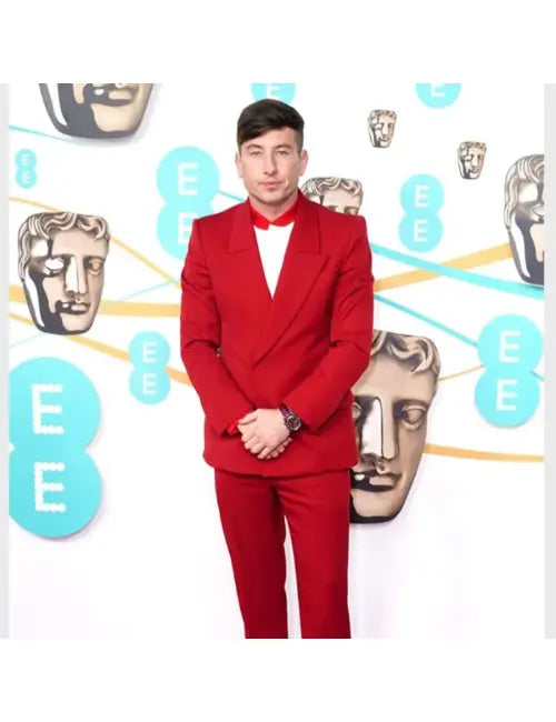 Bafta Awards 2023 Barry Keoghan Red Suit