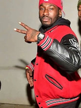 Bankroll Fresh Red & Black Varsity Jacket