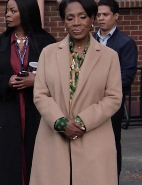 Barbara Howard Abbott Elementary Camel Brown Coat
