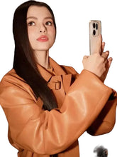 Fashion Show Becky Armstrong Leather Coat