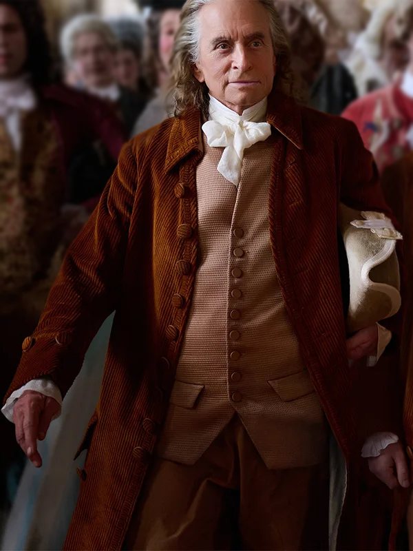 Franklin 2024 Michael Douglas Brown Corduroy Coat