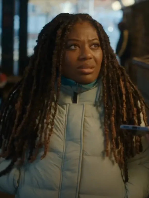 The Guest Bethan Mary James White Puffer Jacket