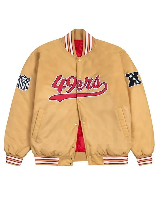 Beulah San Francisco 49ers Gold Varsity Jacket