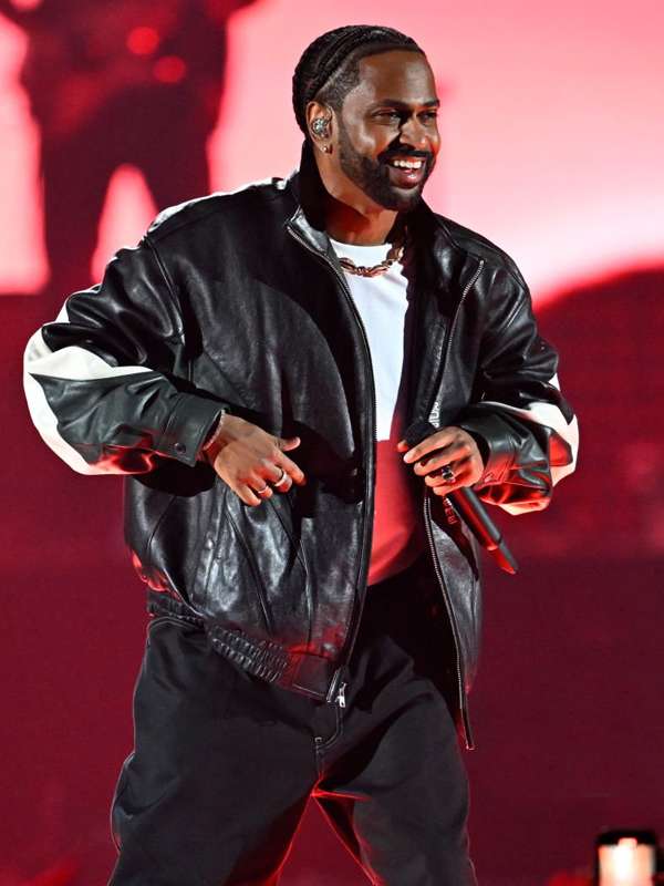 Big Sean 2024 iHeartRadio Music Festival Black Leather Jacket
