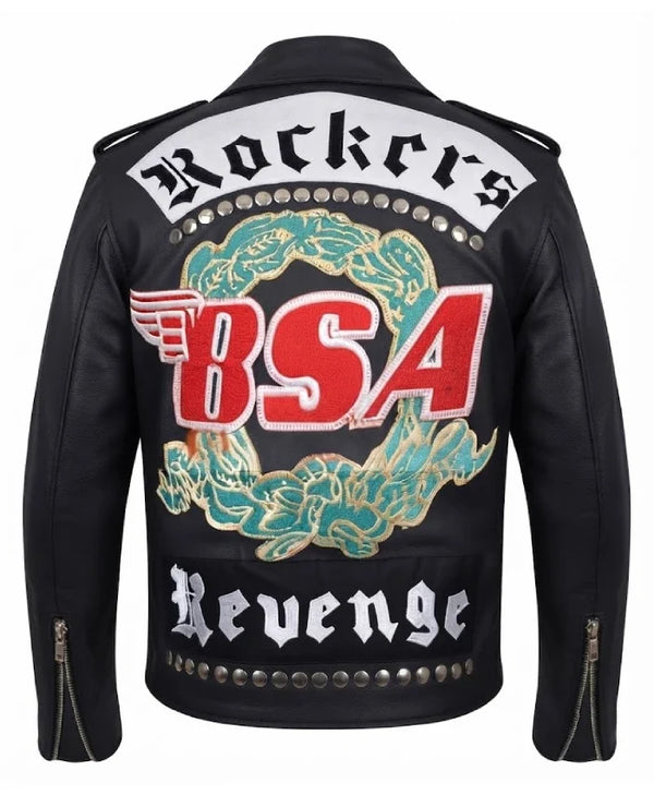 George Michael Faith Tour Black Real Leather Jacket