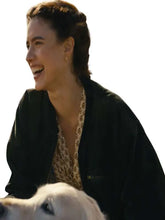 Margaret Qualley inspired jacket with full-length sleeves