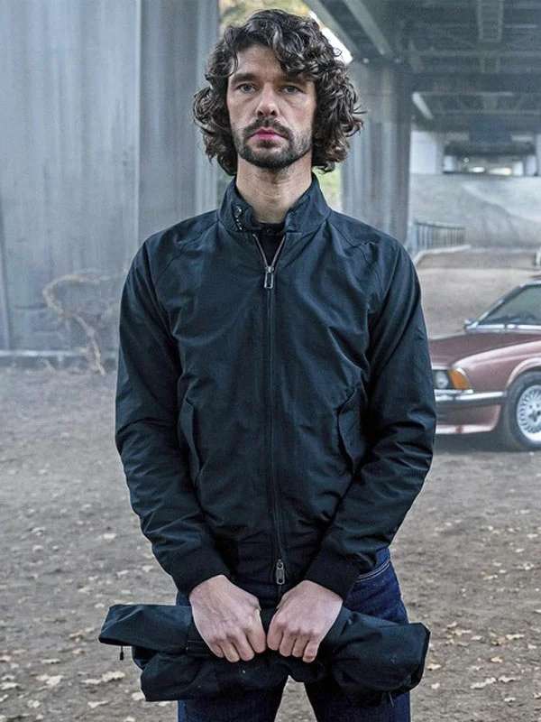 Sam Young Black Doves Black Bomber Jacket