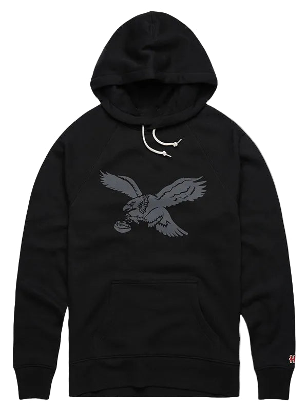 
Unisex Philadelphia Eagles 2026 black pullover hoodie front view