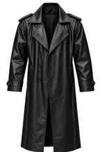 Michael B. Jordan Miami Vice ’85 Black Leather-Look Trench Coat