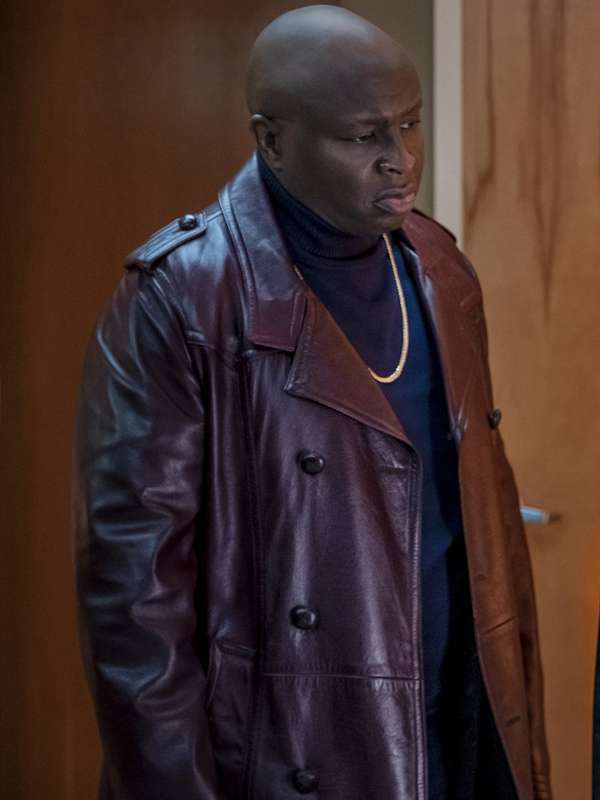 Steve Harris Black Mafia Family Leather Coat