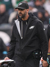 Philadelphia Eagles inspired black hooded jacket