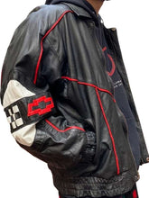 Black Vintage Corvette Leather Jacket