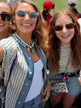 Blake Lively FI-FA World Cup 2026 Blue Pinstripe Denim Shirt