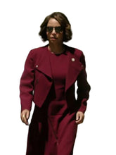 Mae Silver Boston Blue Maroon Jacket