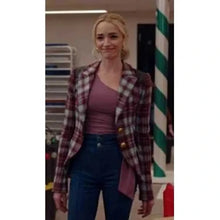 Ginny & Georgia Brianne Howey Checked Blazer
