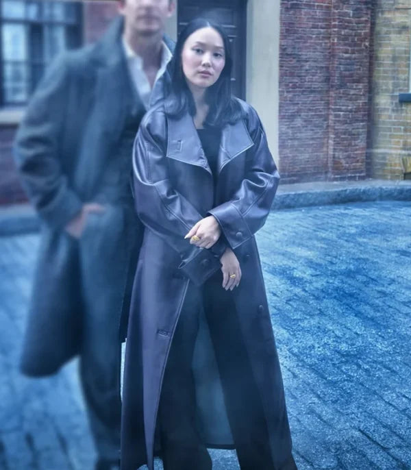Bridgerton S04 Yerin Ha Leather Coat