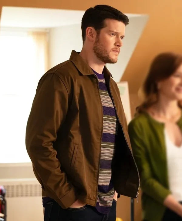 Brilliant Minds Alex MacNicoll Brown Jacket