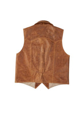 Cowboy Brown Cuban Collar Vest