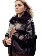 Taggie O’Hara inspired brown jacket with two front pockets