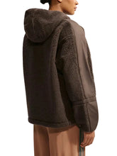 Women’s casual hooded jacket available in brown