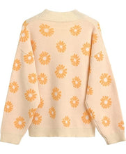 Daisy V-Neck Buttoned Down Women’s Knit Sweater