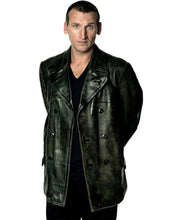 9th Doctor Who Black Leather Jacket