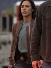 Amber Oliveras Countdown Brown Bomber Jacket