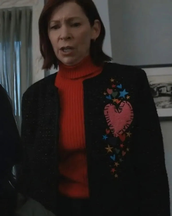 Elsbeth 2024 Carrie Preston Black Heart Patch Jacket